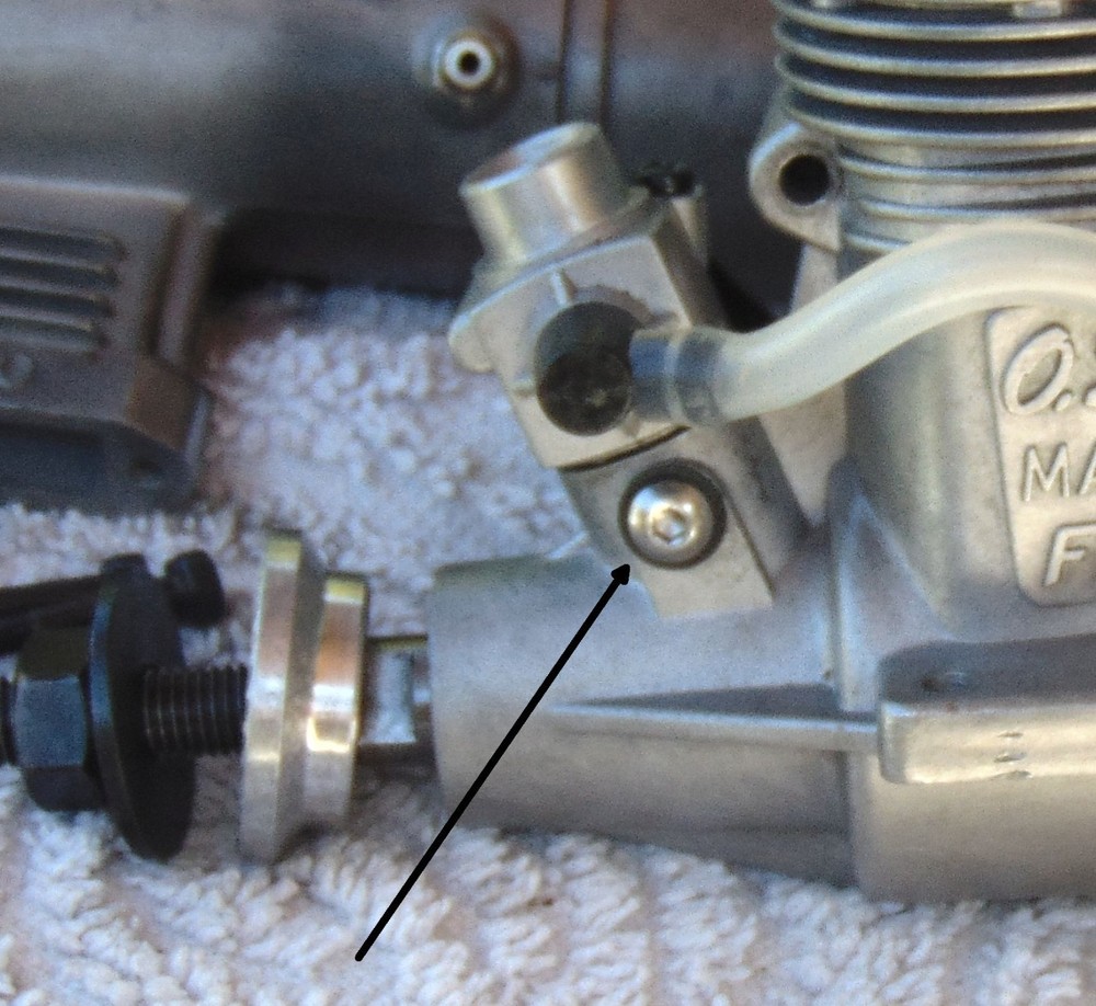 OS FP 40 RC Model Airplane Engine, cleaned