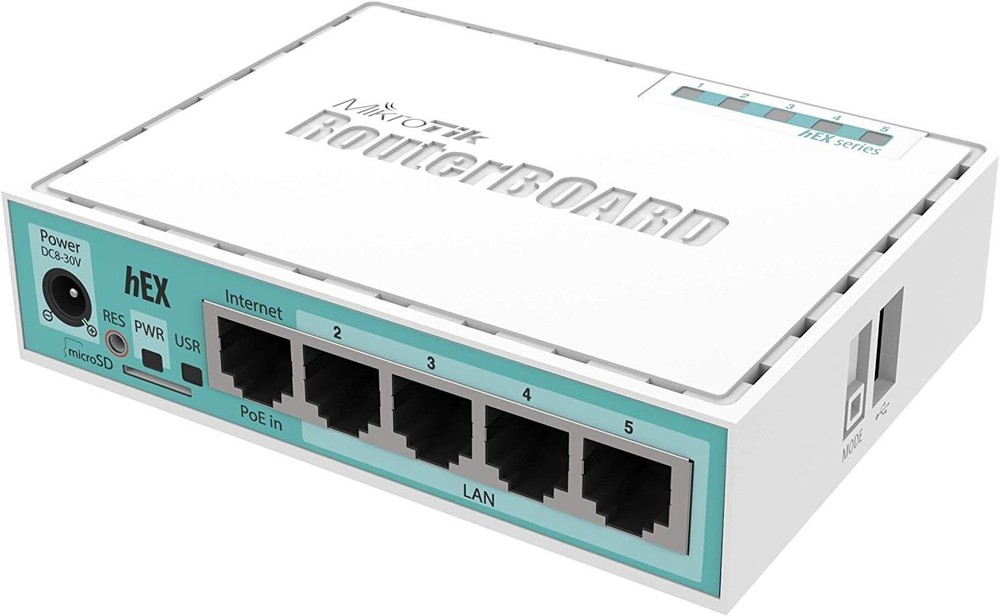 High-Performance hEX RB750Gr3 Router with Dual-Core CPU and IPsec Security