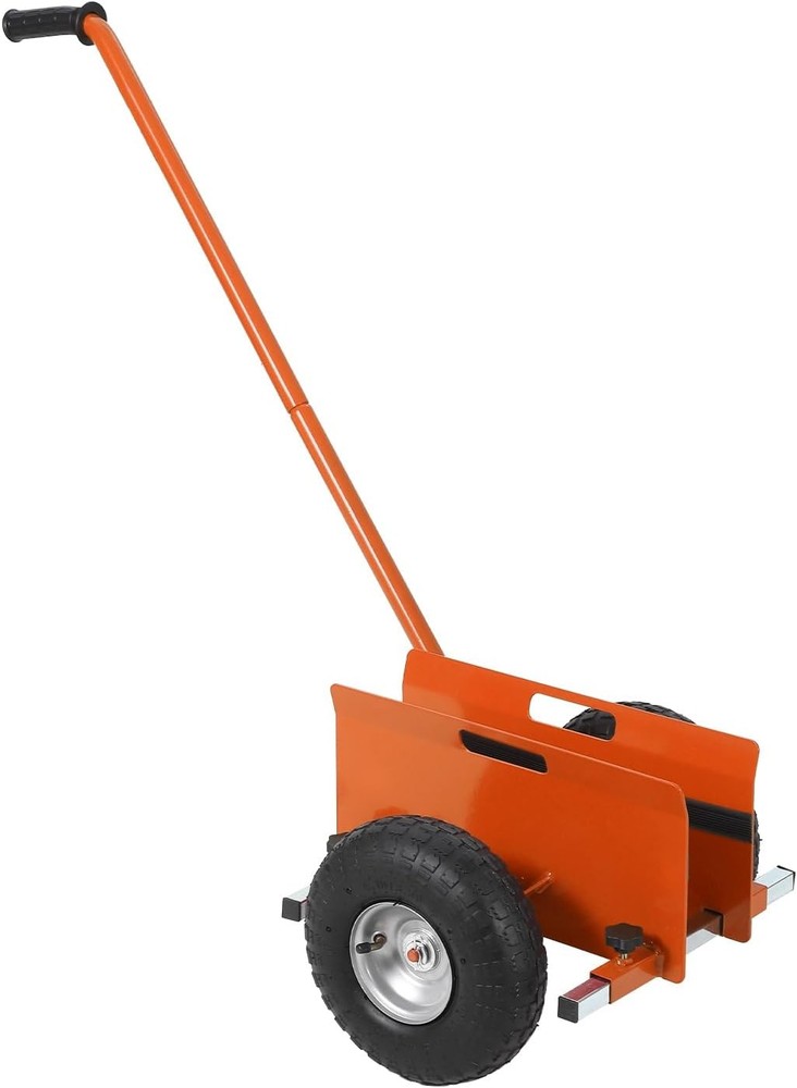 Heavy Duty Panel Dolly 660LB Extended Handle 10" Solid Rubber Wheels for Drywall