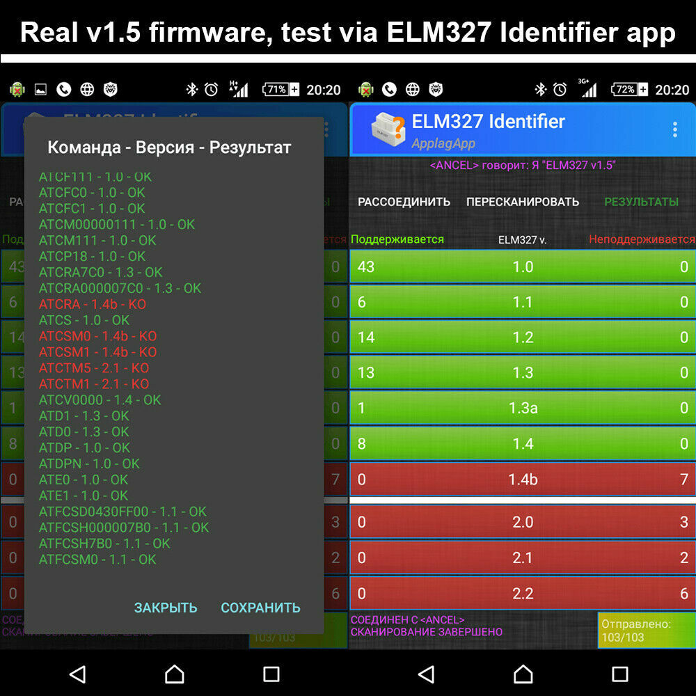 ELM327 Car OBD2 Scanner Bluetooth Code Reader Engine Diagnostic Tool For Android