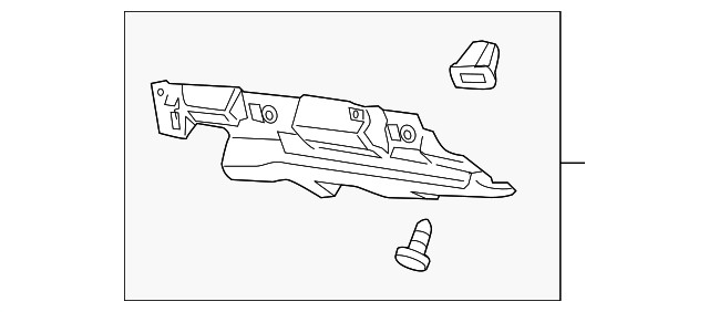 Genuine GM Quarter Window Trim Bracket 20954791