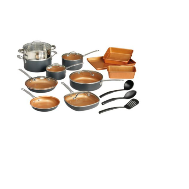 GraniteStone Diamond 20 Piece Express Pots and Pans Complete Cookware