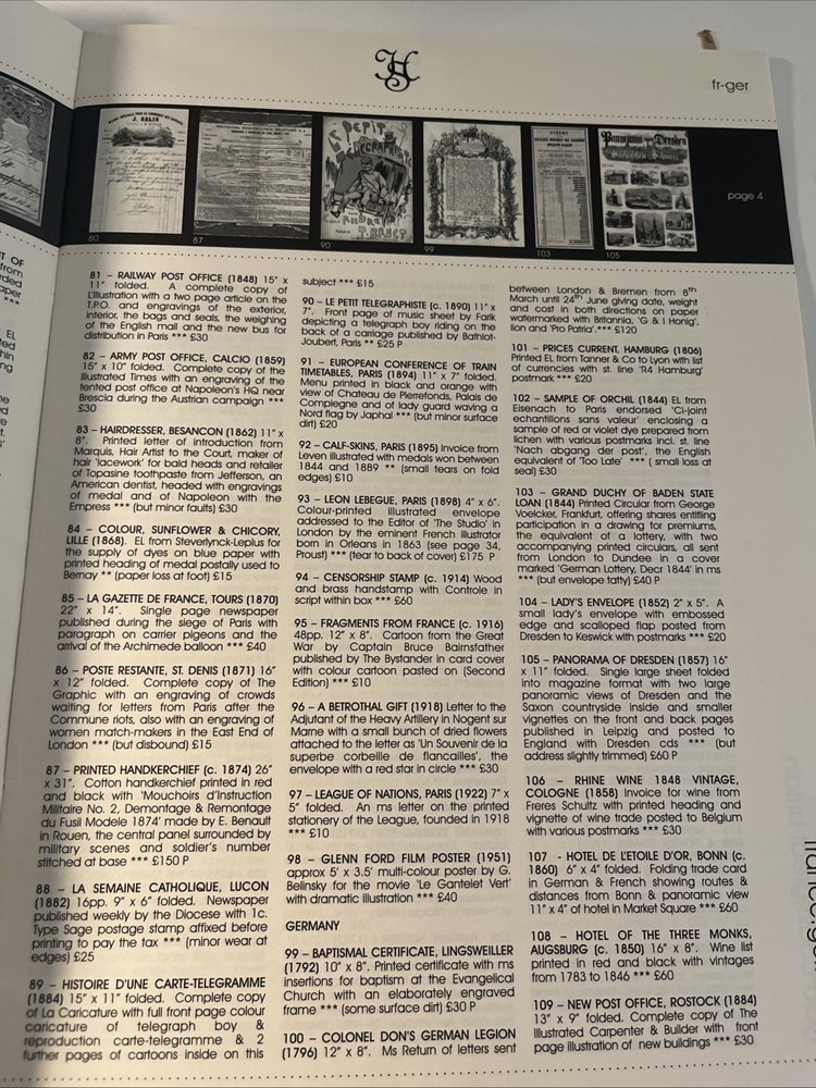 2005 Historystore Ltd Auction #2 Program