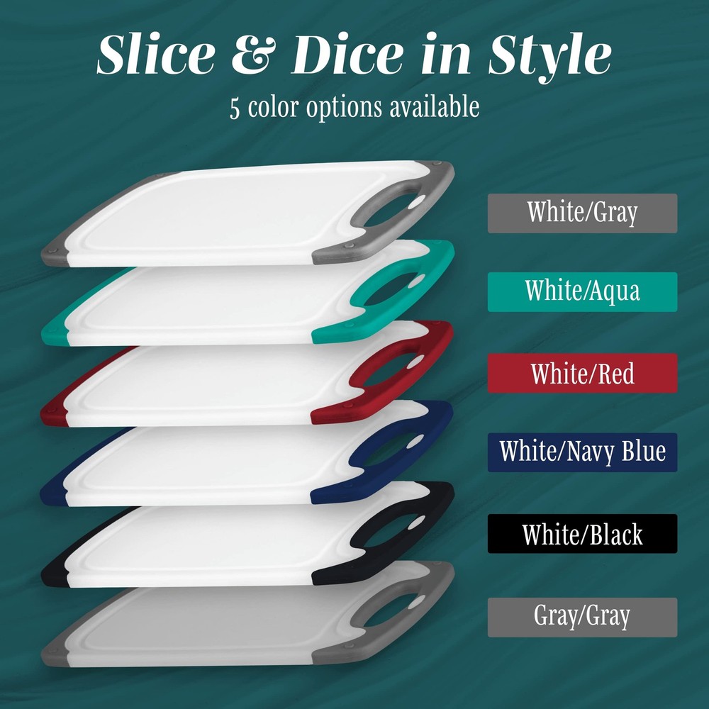 Cutting Boards for Kitchen BPAFree Chopping Board Different Sizes & Non Sli...