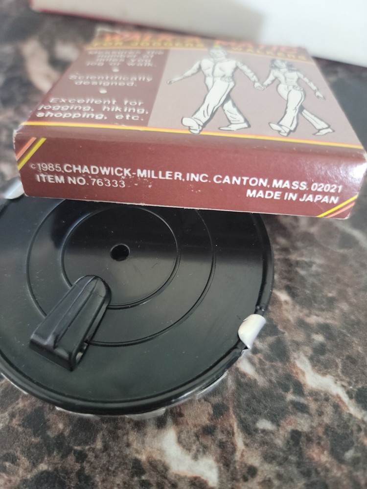 Vintage Miles Walk-A-Matic Step Counter Original Packaging 1985