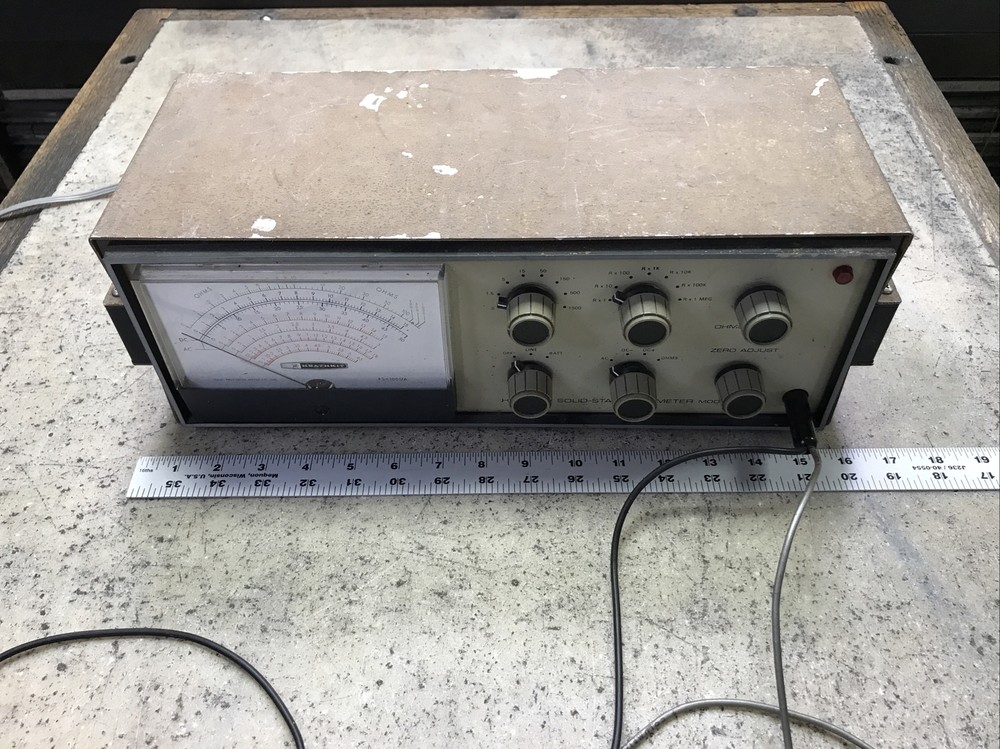 Vntg Heathkit Utility Solid State Voltmeter Model IM-16 - Powers On - 902 2401