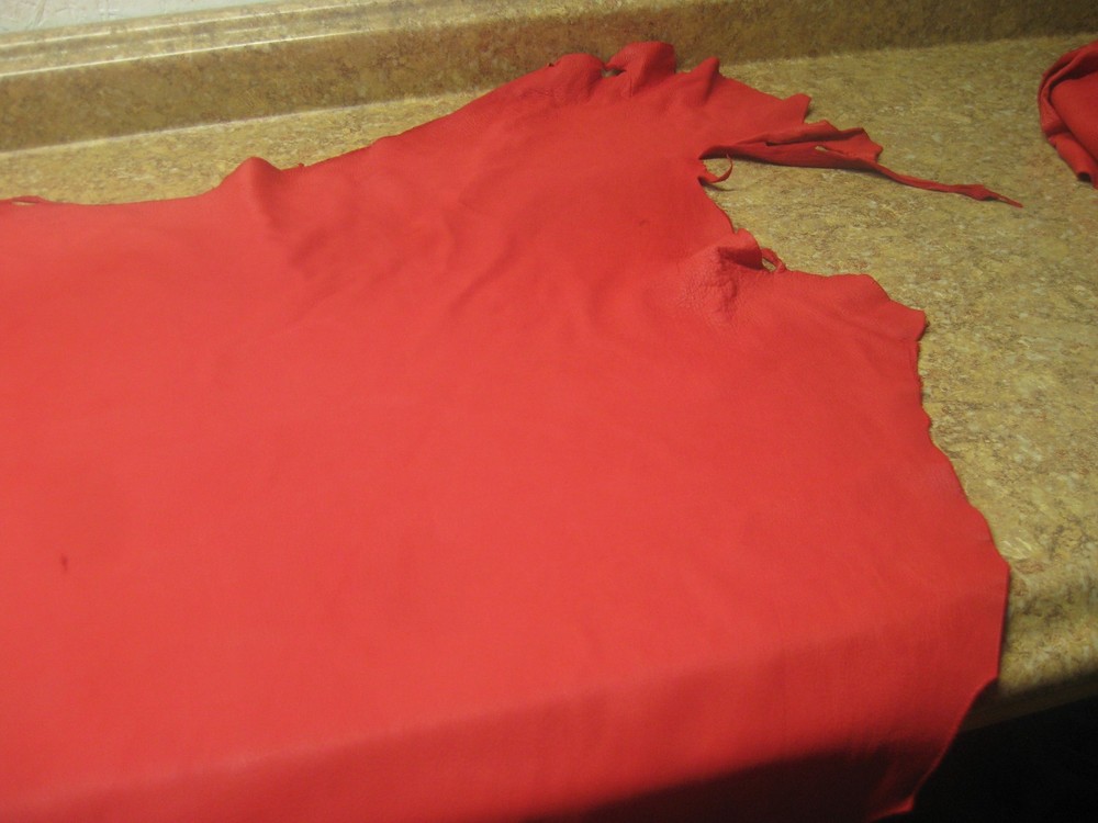 Top Grain Red Deer Leather #0005215 Row T