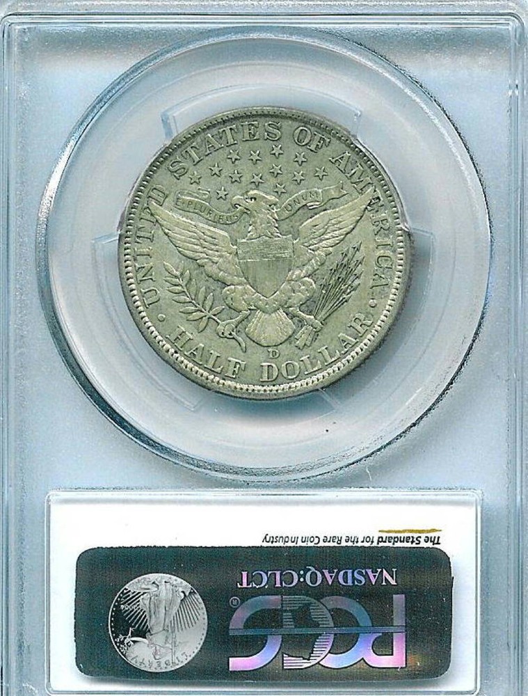 1907-D Barber Half Dollar : PCGS AU53