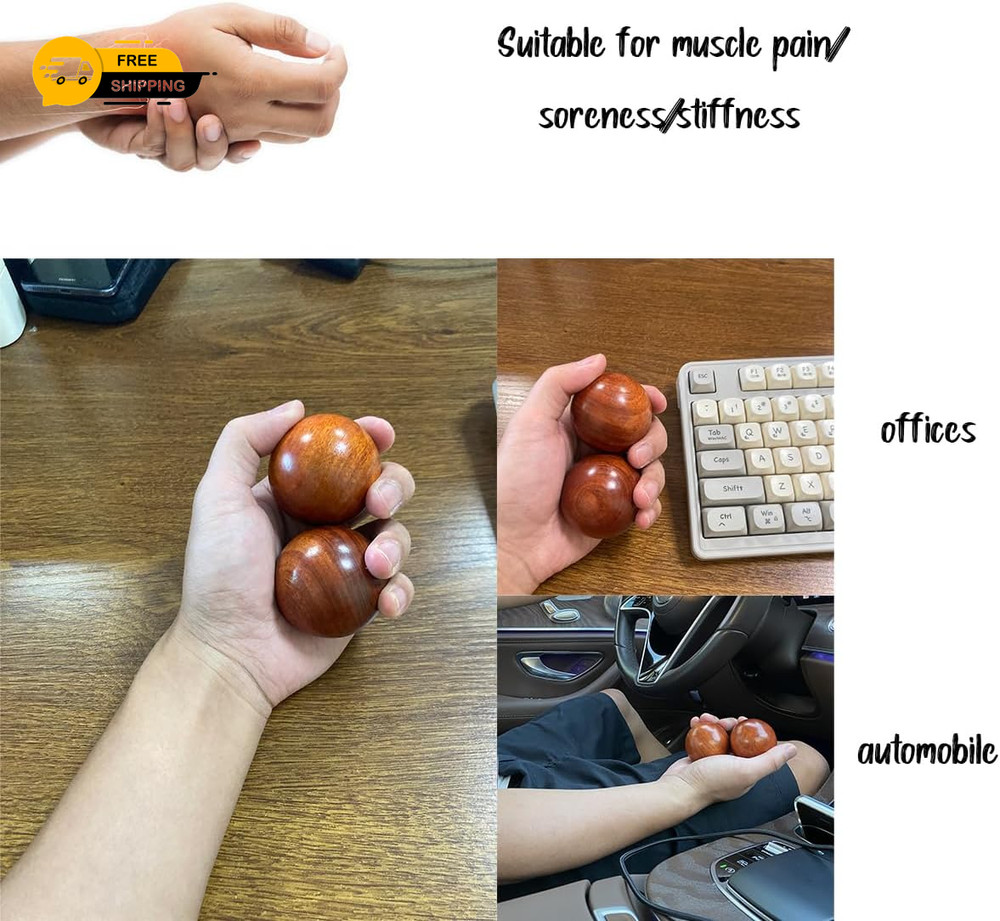 2 Inches Baoding Balls Chinese Exercise Stress Balls Rosewood