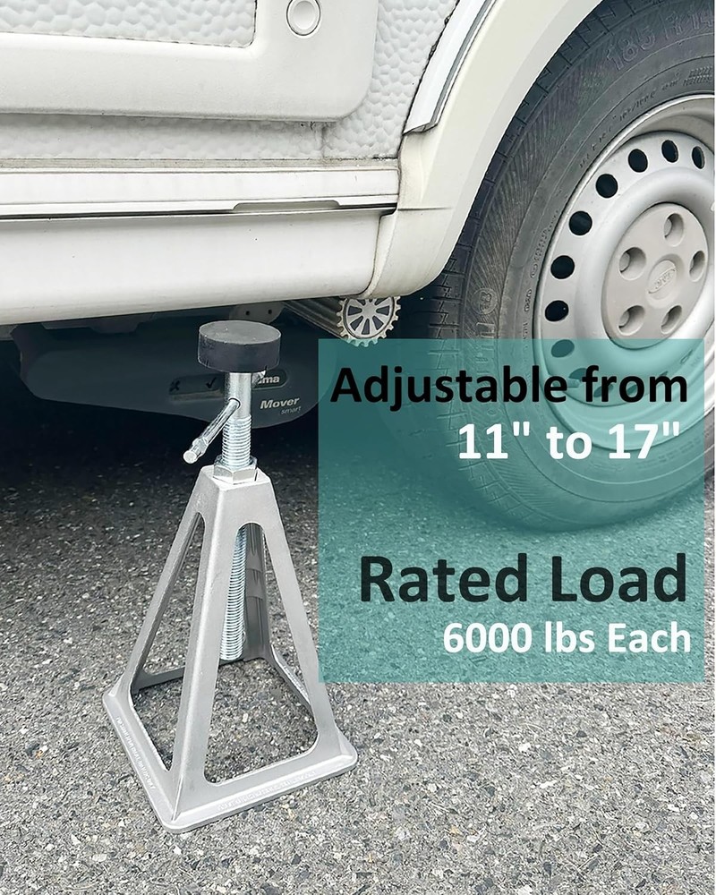 RV Stabilizers Jacks Trailer Camper 4 Pack Aluminum Stack Jack Stands 6000