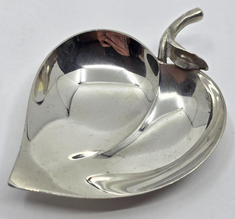 Tiffany & Co. Vintage Sterling Silver Apple Candy Dish