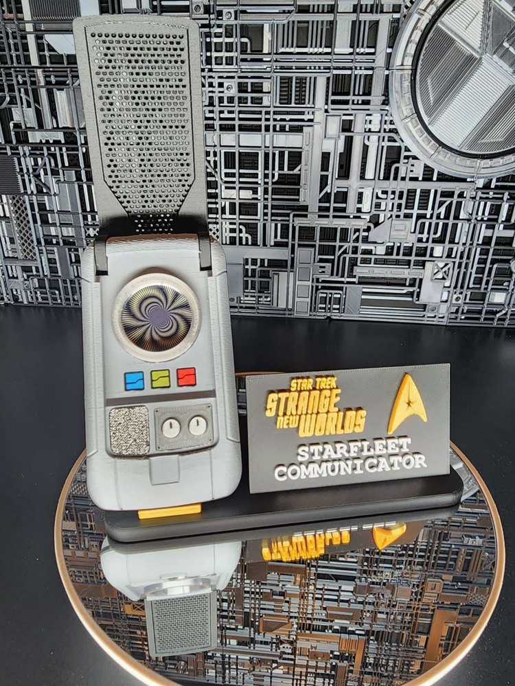 Star Trek Strange New Worlds Communicator Prop (UPDATED PRINT!)  Grey Version
