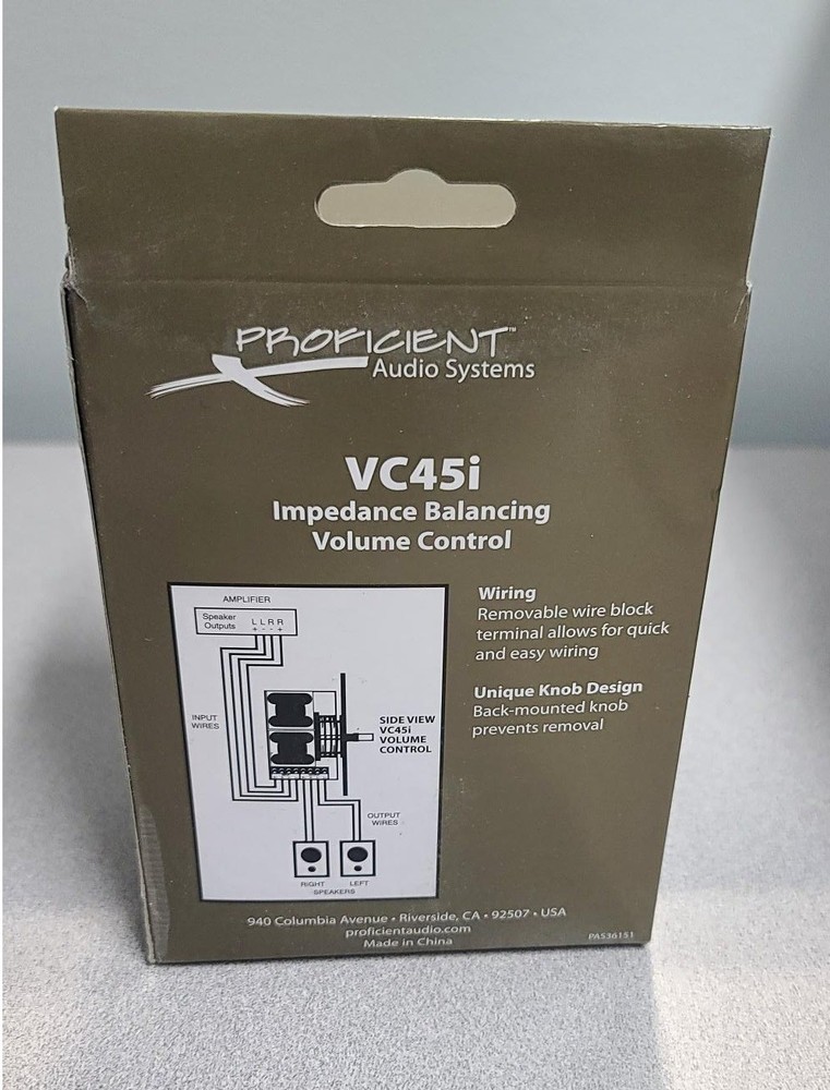 * New * Proficient Audio VC45i (PAS36151) Impedance Balancing Volume Control
