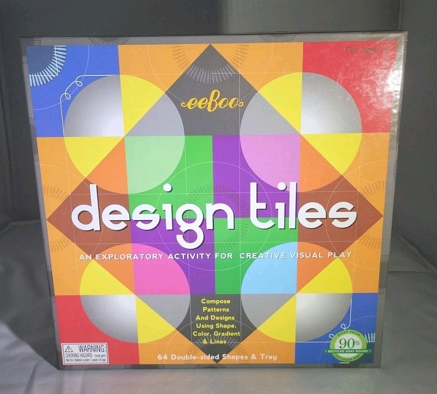 eeBoo Design Tiles An Exploratory Activity for Creative Visual Play NEW