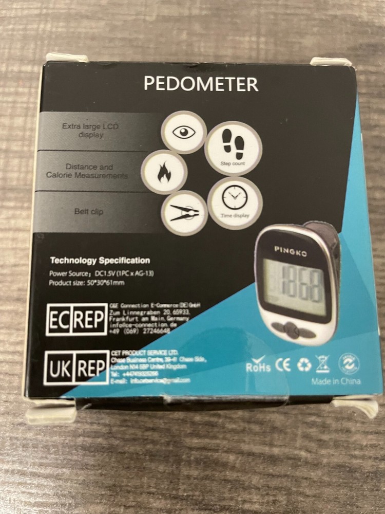 PINGKO Outdoor Multi-Function Portable Sport Pedometer Step/Distance/Calories Co