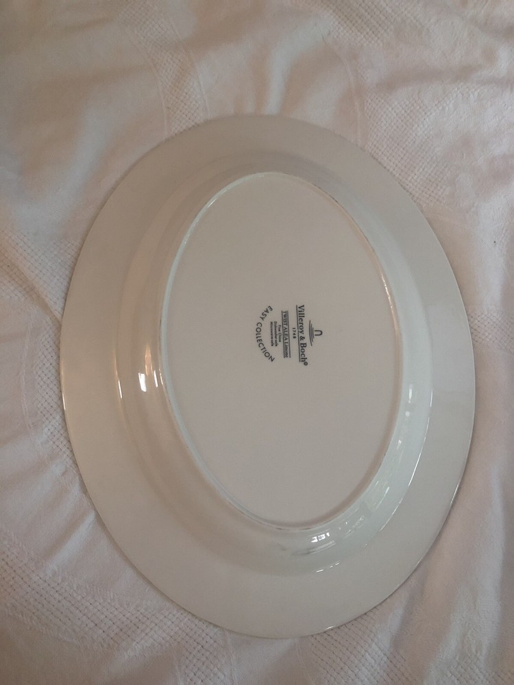 VILLEROY BOCH Twist Alea Limone Oval Serving Platter EUC
