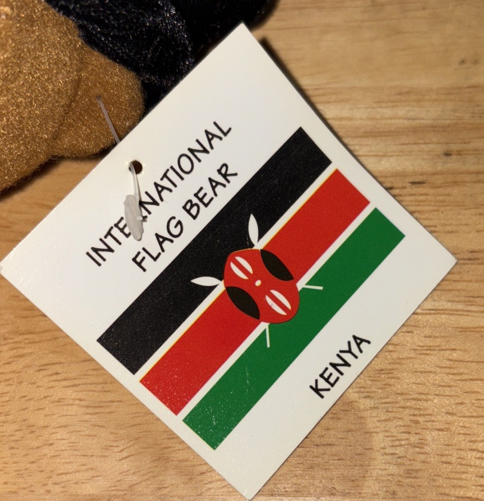 NEW - Kenya International Flag Bear - NWT