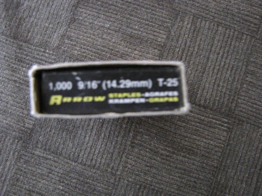 ARROW STAPLES No. T -25 Tacker 9/16 " 1000 14.29mm