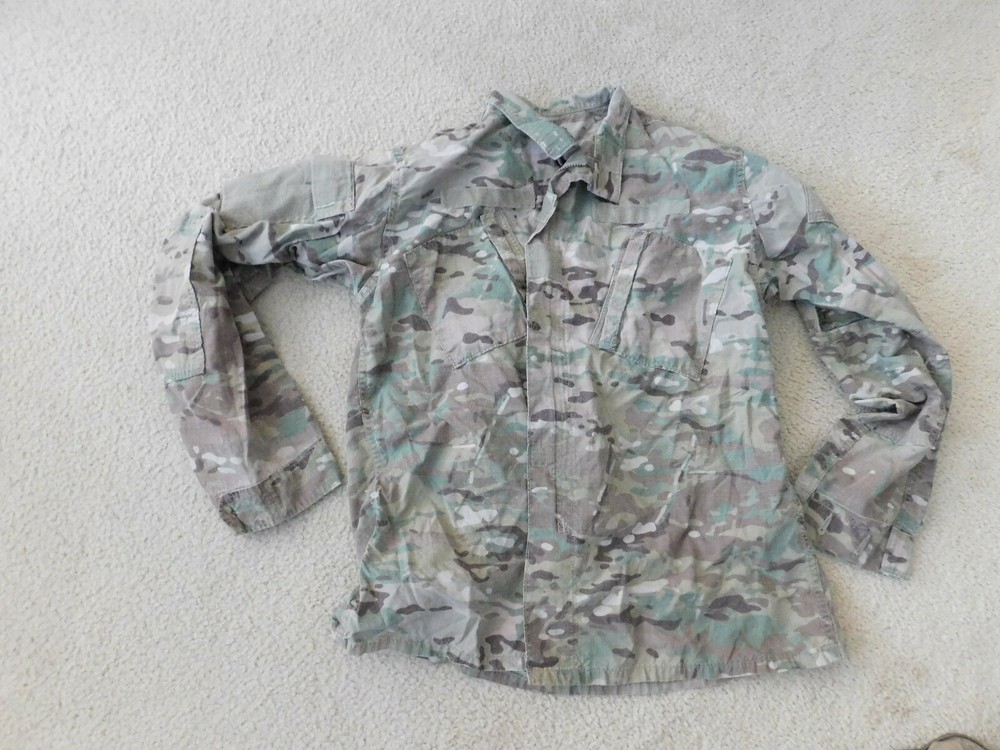 US ARMY MULTICAM FLAME RESISTANT COAT SZ LARGE - LONG