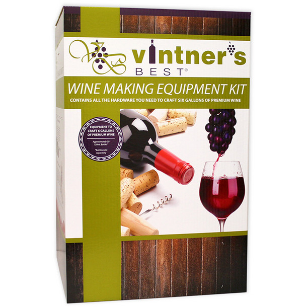 Vintners Best Vintner's Best Deluxe Wine Equipment Kit With Plastic Carboy -