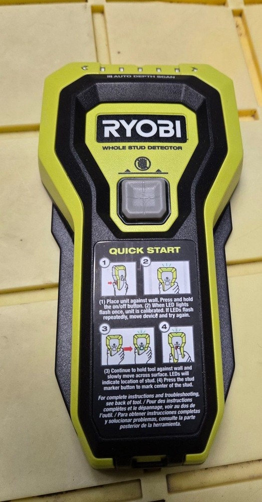 RYOBI ESF5002 Stud Finder Auto Depth Scan Tech Hand-Held Whole Stud