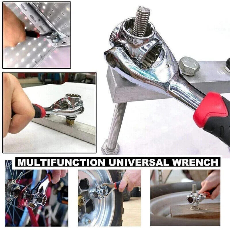 52 in 1 Universal Wrench Multi-Function Socket Tiger Spanners Adjustable Tools