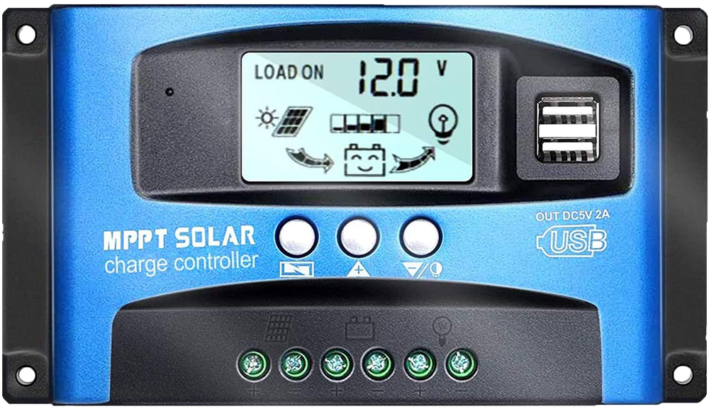 40-100A MPPT Solar Panel Regulator Charge Controller 12V/24V Auto Focus Tracking