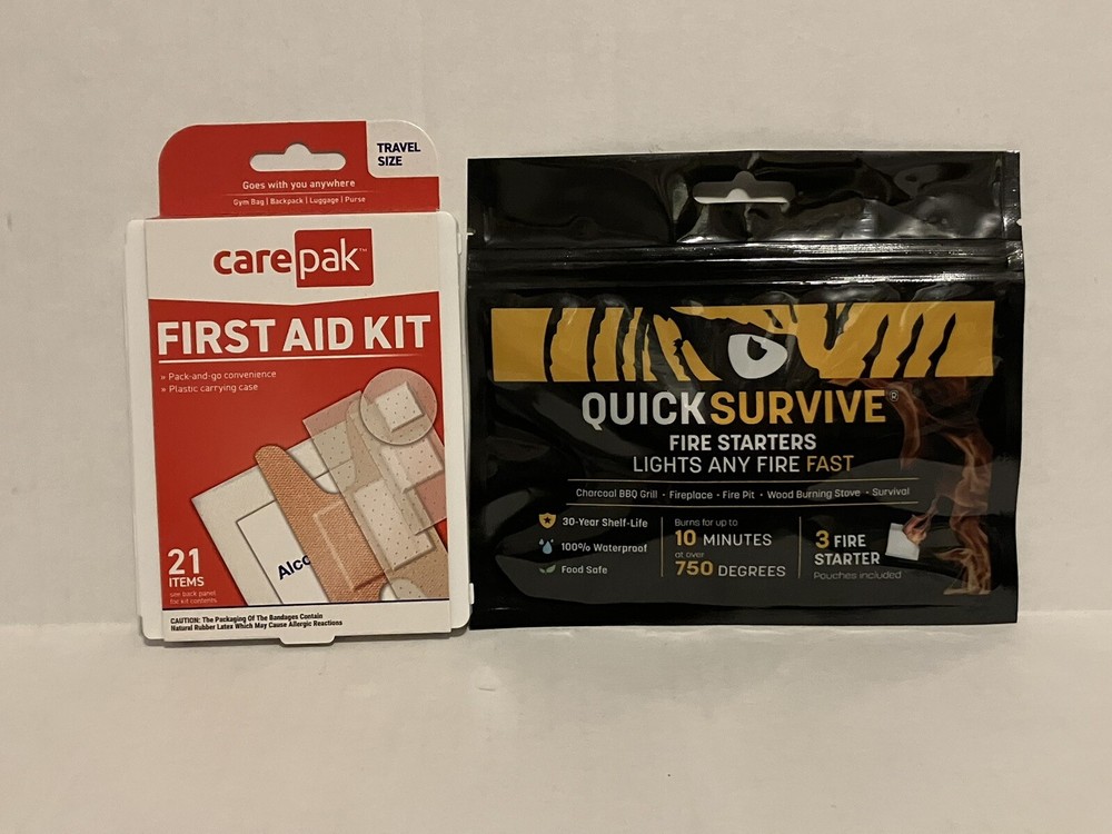 First Aid Kit & Fire Starter Kit