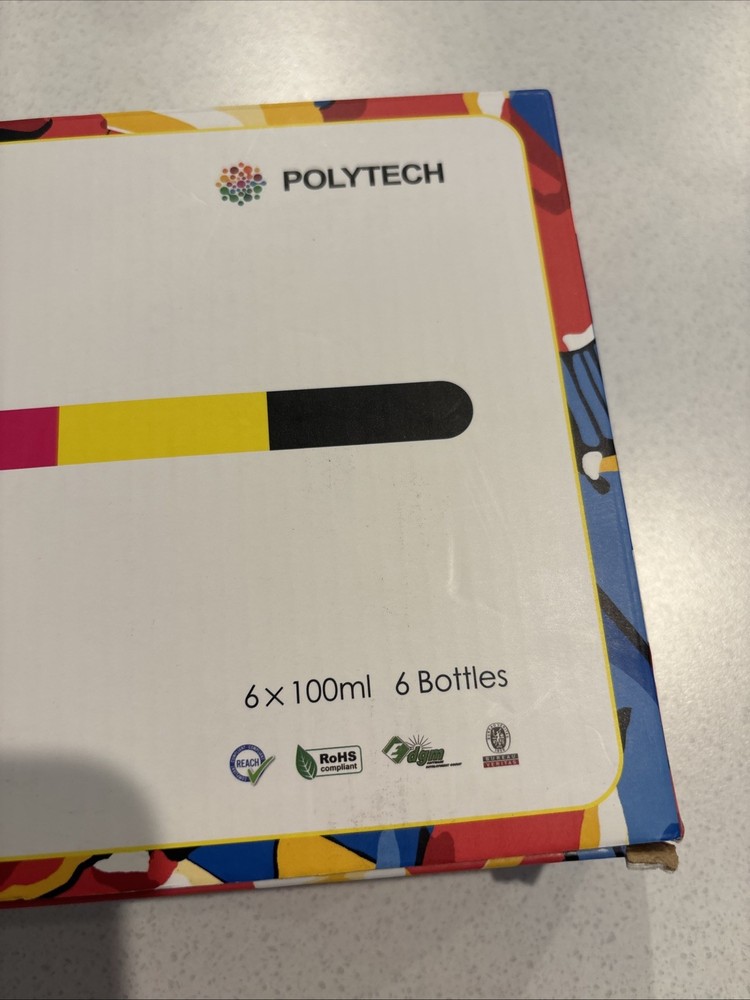 Polytech DTF Ink 600ML (100ML X 6) 6 Bottles Total