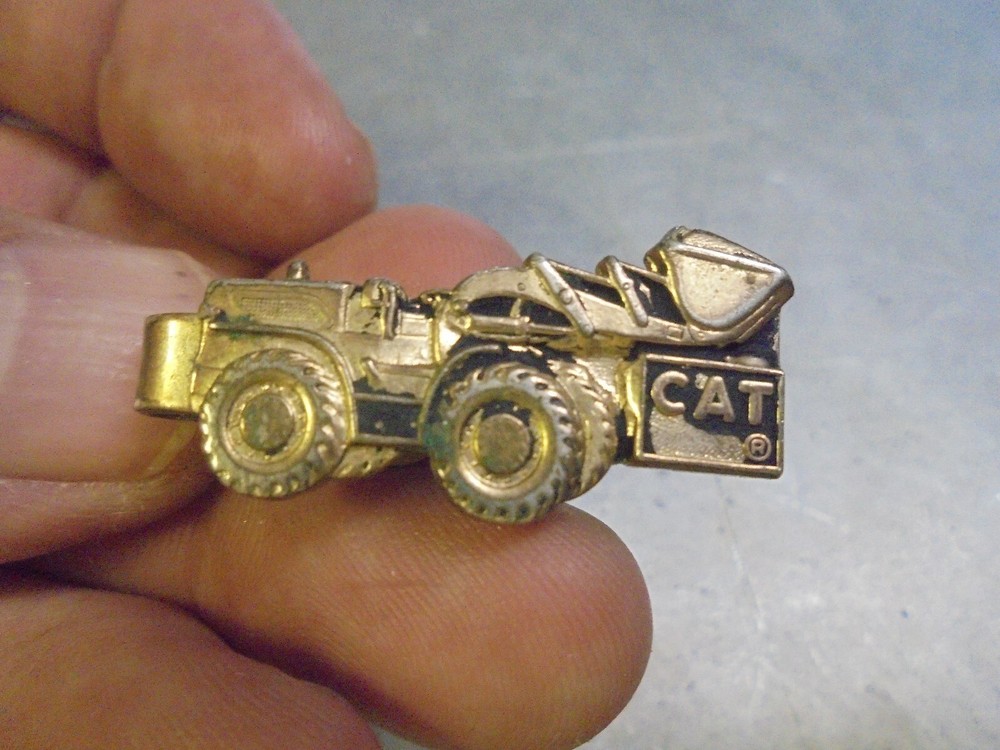 Vintage Caterpillar Payloader Tie Clasp