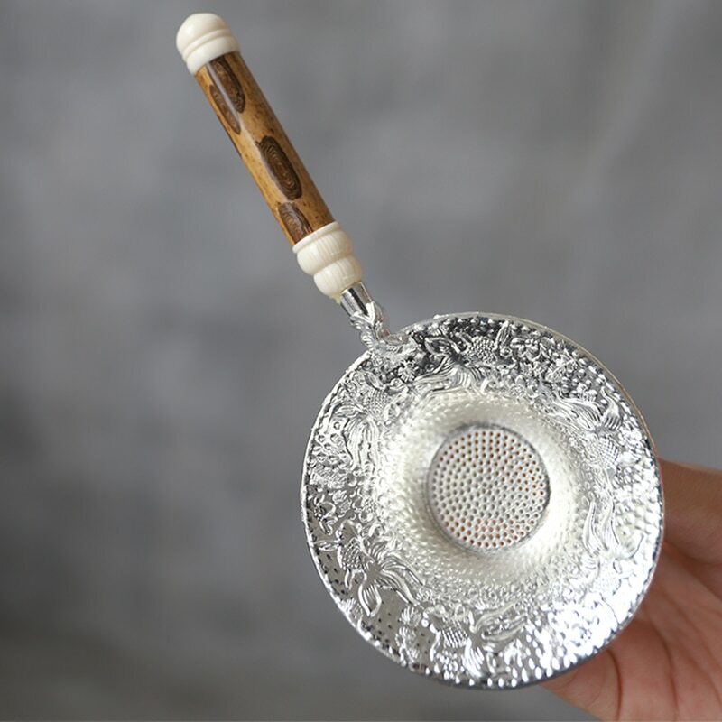 Chinese Traditional Tin Tea Strainers Handmade Tea Set Teapot Filter Accessories