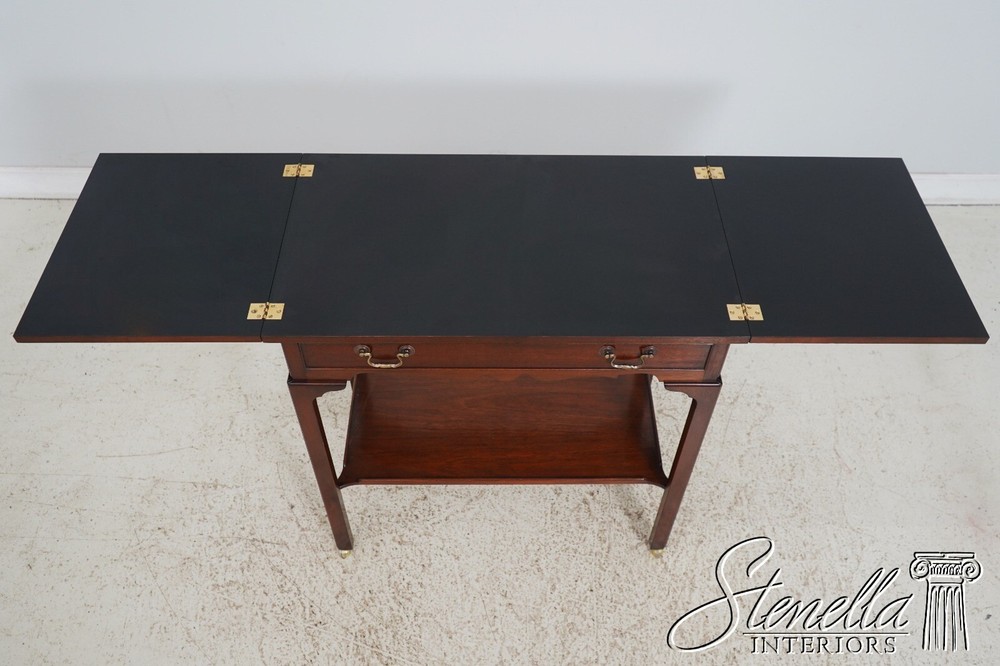 L62569EC: SMITH & WATSON Flip Top Mahogany Server Cart