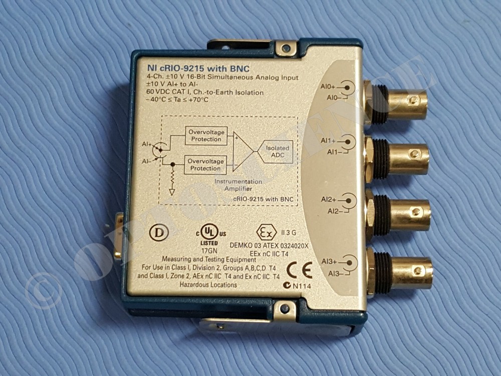 National Instruments NI 9215 cDAQ Analog Input Module BNC, Simultaneous Sampling
