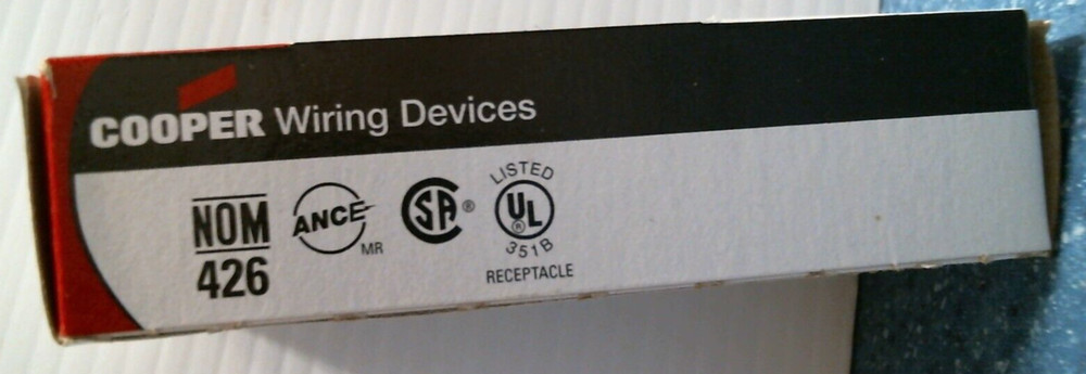 Cooper Single Receptacle, Light Almond (817LA-BOX) FS