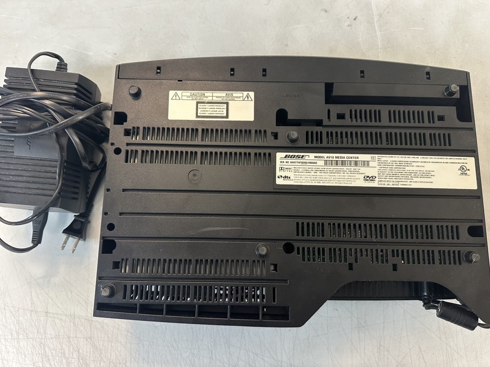 BOSE Model AV18 Media Center CD/DVD Remote Power Cable - Unit, Remote Control