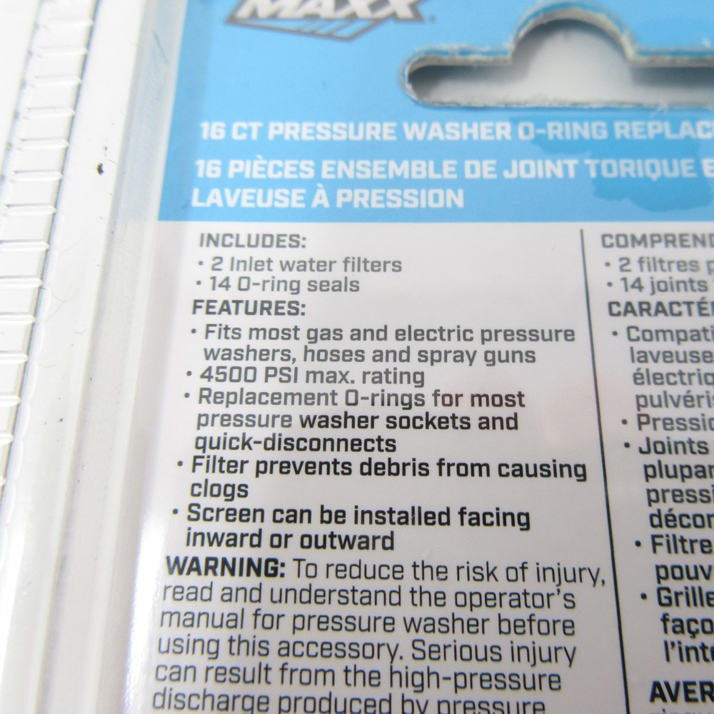 Surface Maxx Pressure Washer O-Ring Filter Replacement Kit 16 piece count