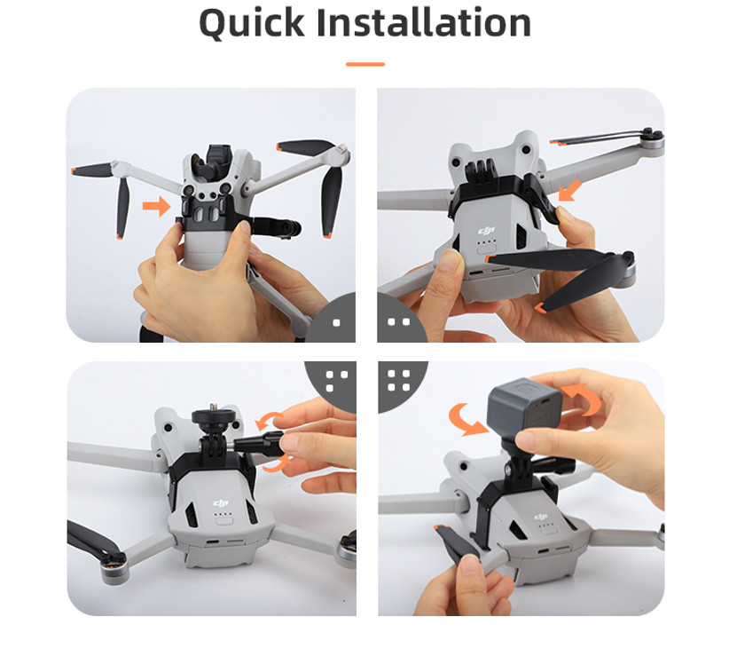 Night Flying Light & Mounting Bracket for DJI Mini 3 Pro