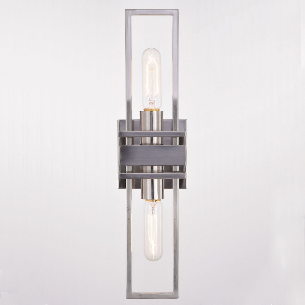 Marquis 2-Light Wall Sconce in Contemporary and Rectangular Style 18.75 Inches