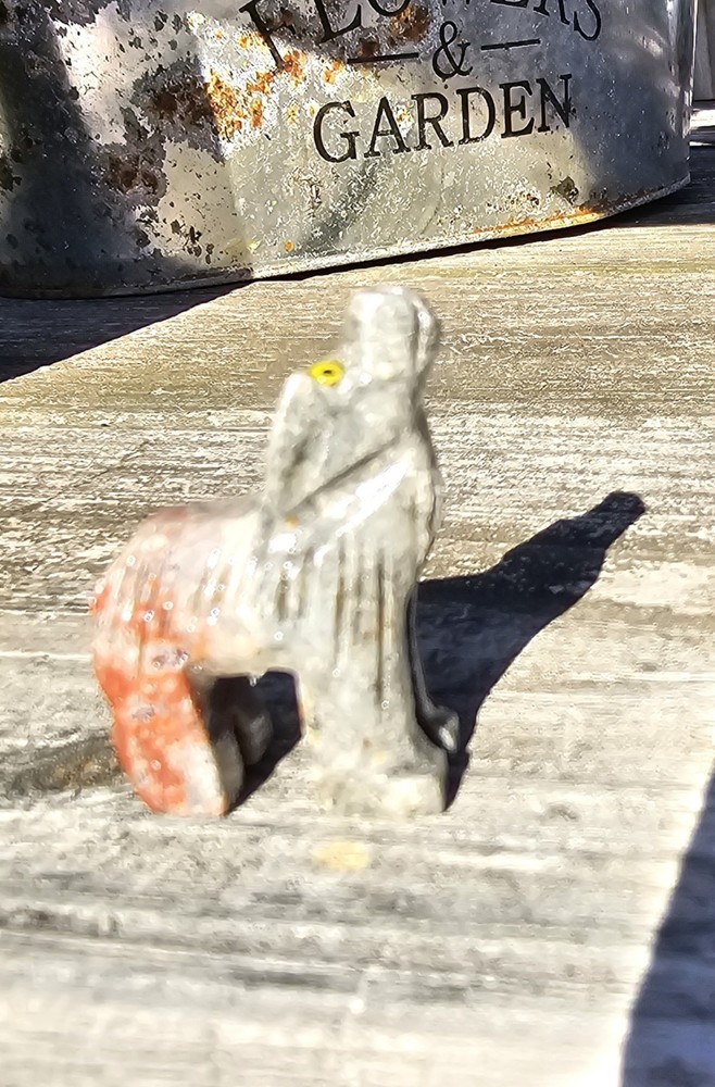 Agate Stone Wolf Small