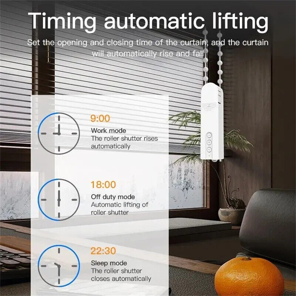 1Pcs Smart White Tuya Blind Motor Wifi Automatic Roller Shutter with App Control