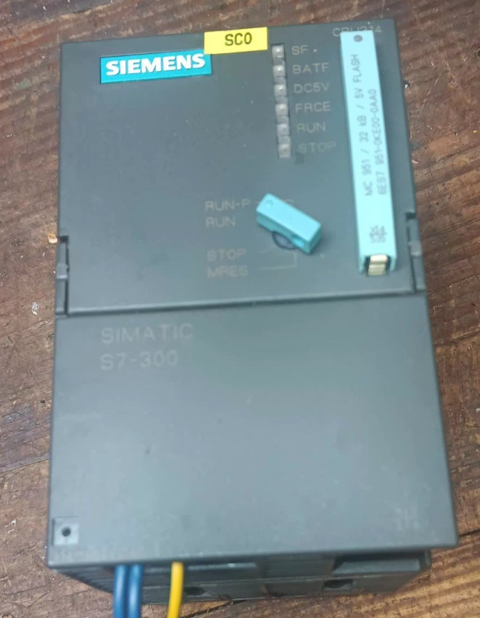 Siemens S7-300 CPU, 6ES7314-1AE04-0AB0 , w /Memory Card