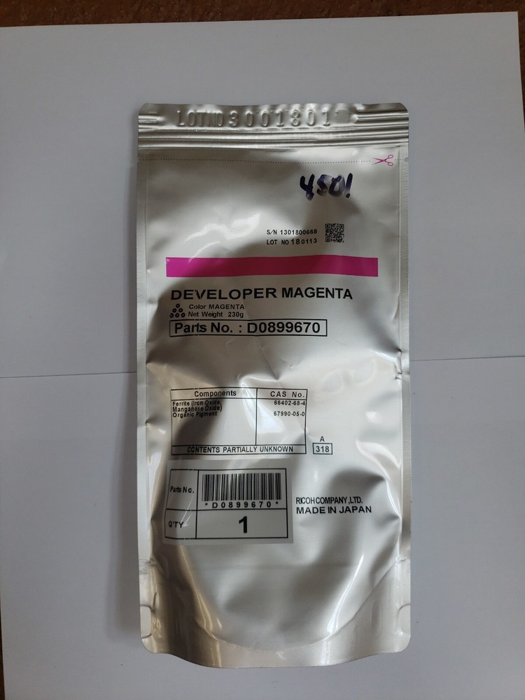 Ricoh D0899670 Magenta Developer. MPC3501 MPC4501 MPC5501