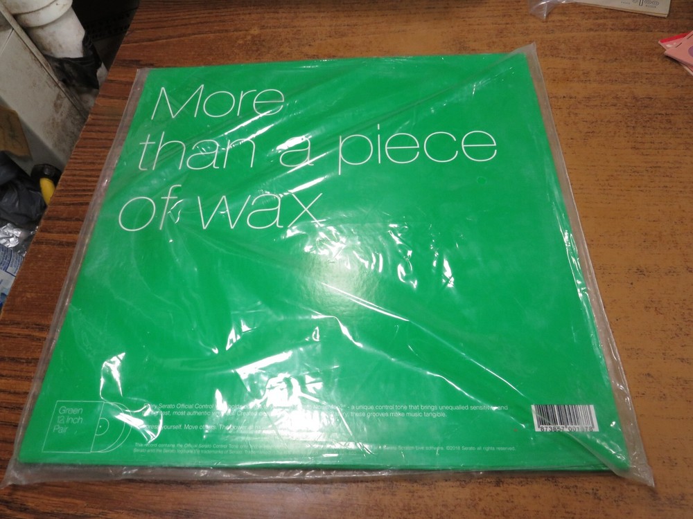 serato official control vinyl green