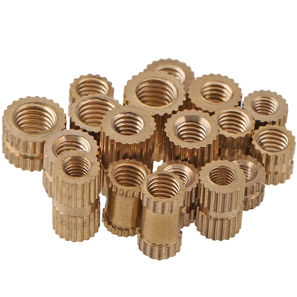M4 Outer Diameter 5mm/6mm Brass Knurled Nuts Threaded Round Insert Embedded Nuts