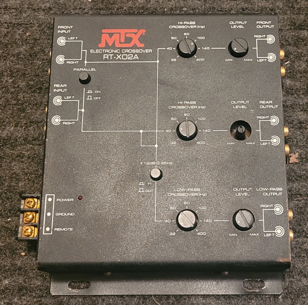 MTX RT-X02A Electronic Crossover Car Audio Signal Processor
