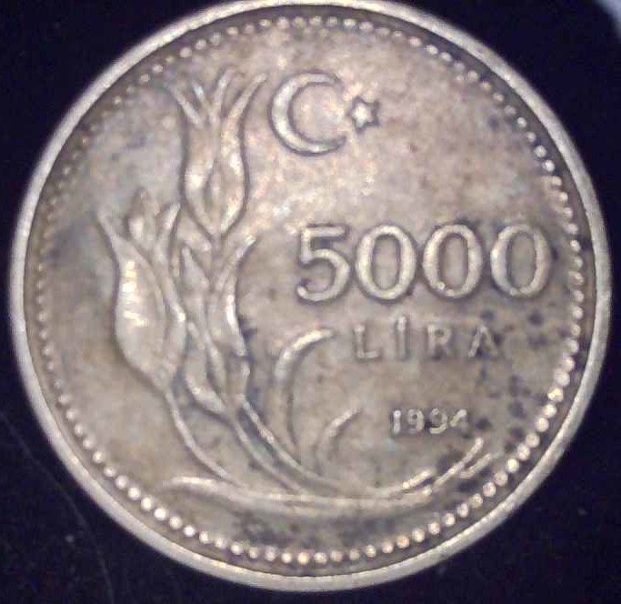 Turkey - 1994 - 5000 Lira