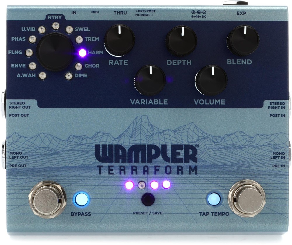 Wampler Terraform Modulation Multi Effect Pedal