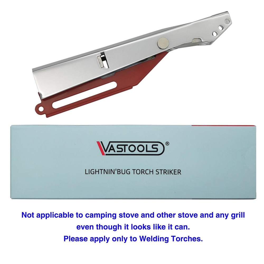 VASTOOLS Lightnin'bug Torch Lighter,Welding Striker, Pocket Size, Red