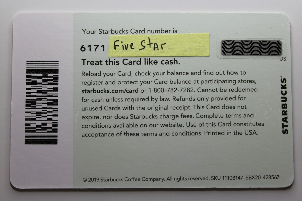 Starbucks Card #6171 - Double Siren 2019