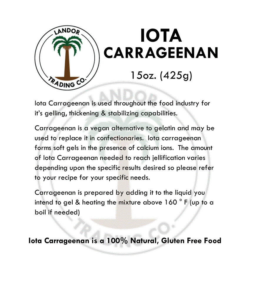 Iota Carrageenan 15oz (425 grams)